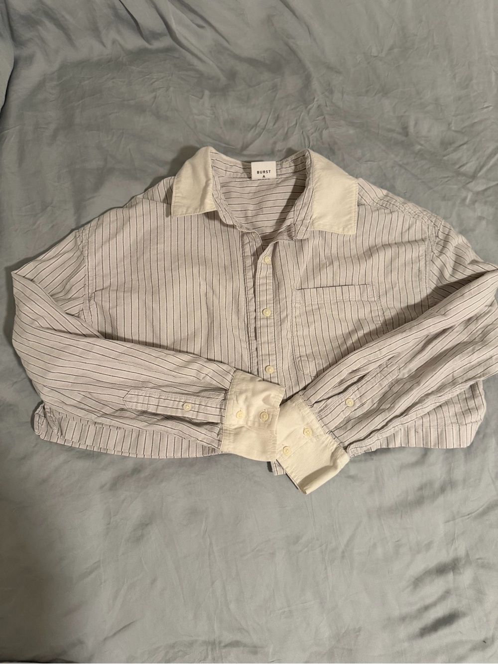 OFFLINE by Aerie Striped Cropped Button Up Shirt & Mini Skirt Set - Picture 2 of 5